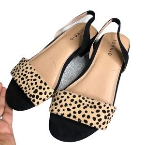 Torrid Animal Print Sandals Sz 6
